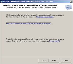 Screenshot Windows WMSRT